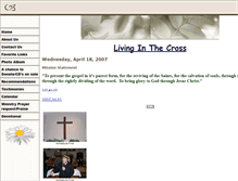 Tablet Screenshot of livinginthecross.net